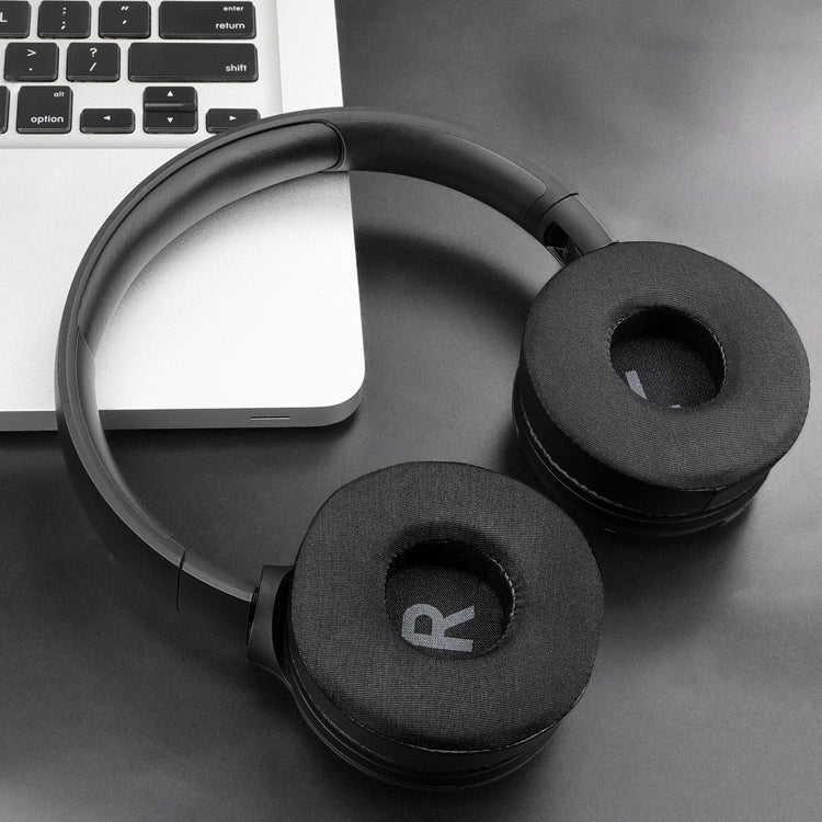 For JBL Tune 600BTNC / T500BT / T450BT 1pair Earphone Cushion Cover Earmuffs Replacement Earpads, Color: Mesh Black