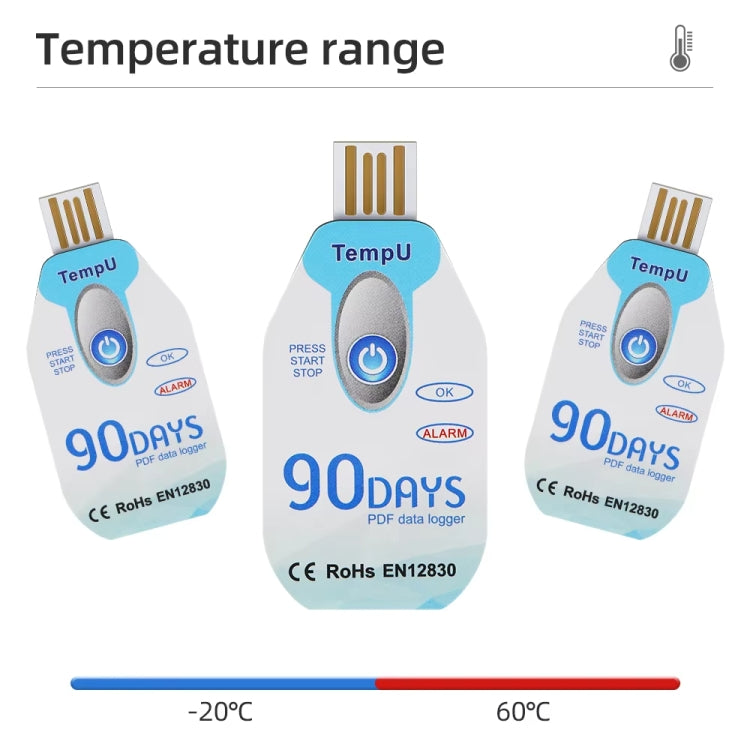 TempU Disposable Temperature Recorder For Cold Chain Transport Vehicles