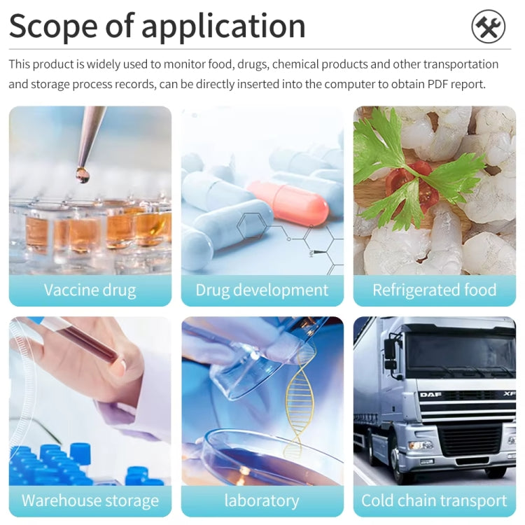 TempU Disposable Temperature Recorder For Cold Chain Transport Vehicles