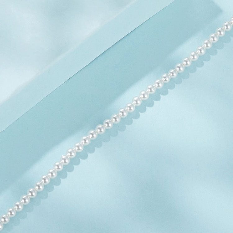 S925 Sterling Silver Opal Shell Pearl Bracelet - SCB280