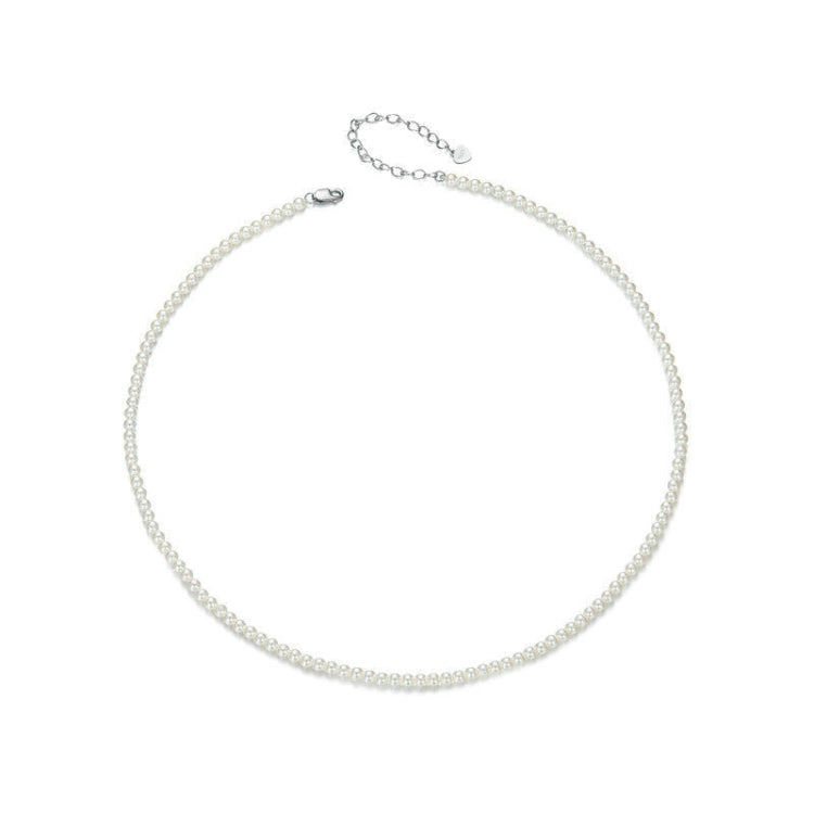 S925 Sterling Silver Opal Shell Pearl Necklace Ornaments - SCN526