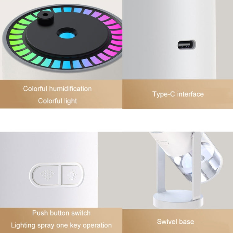 280ml Star Projection Light Humidifier USB Car Diffuser Humidifier Household Hydrating Atomizer, Color: Rotating Pink