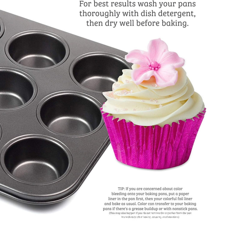 100pcs /Box Muffin Cake Paper Cups Baking Paper Tray Thickened Aluminum Foil Oil-proof Cupcake Liner