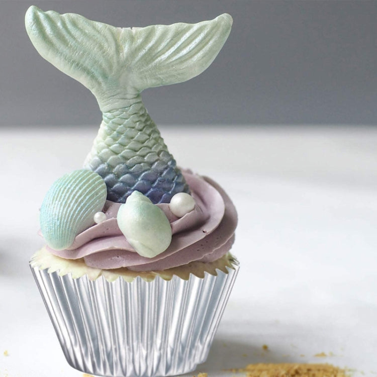 100pcs /Box Muffin Cake Paper Cups Baking Paper Tray Thickened Aluminum Foil Oil-proof Cupcake Liner