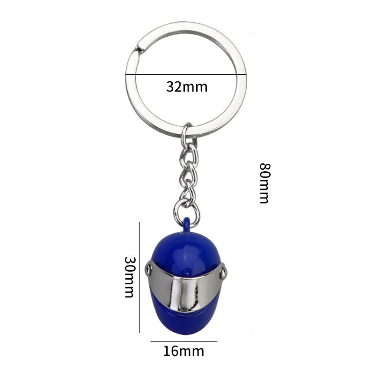 Simulation Cool Motorcycle Keychain Metal Decoration Pendant, Style: X-224 Blue