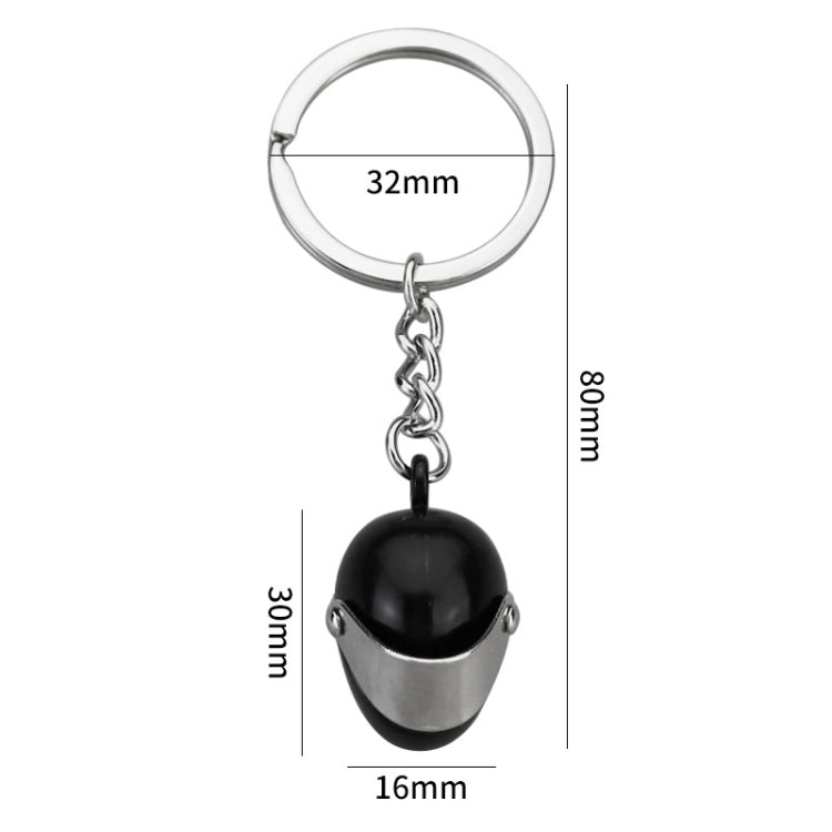 Simulation Cool Motorcycle Keychain Metal Decoration Pendant, Style: X-224 Black