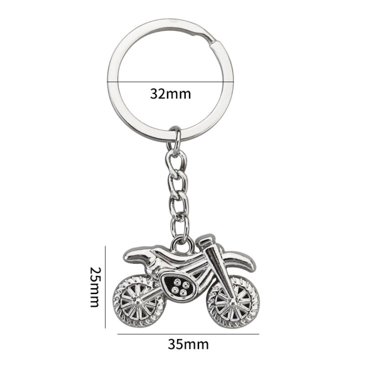 Simulation Cool Motorcycle Keychain Metal Decoration Pendant, Style: X-034