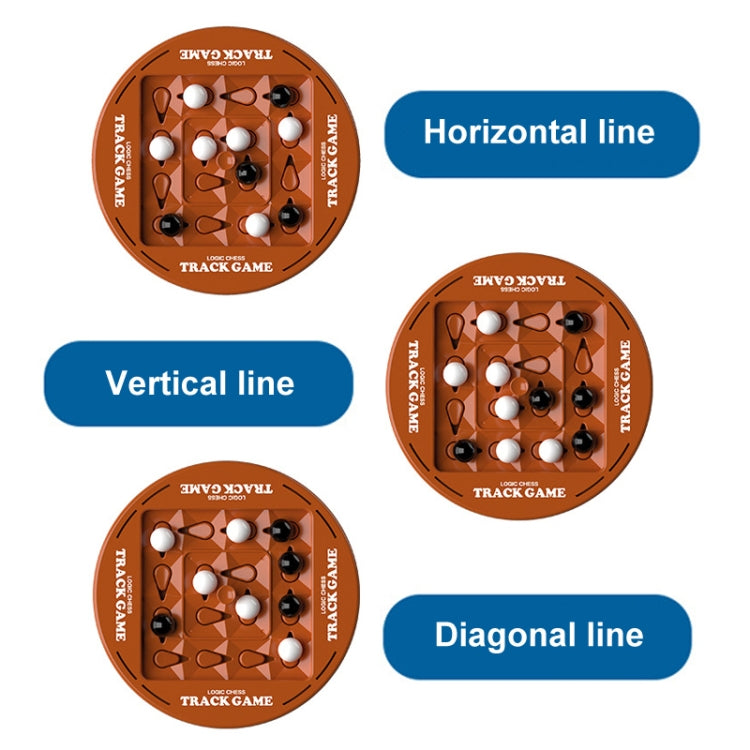 Orbital Logic Chess 2-Player Matching Children Thinking Training Board Game Toys, Style: Round