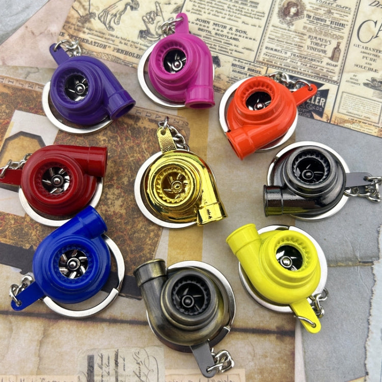 Car Tuning Accessories Turbo Keychain Decorative Pendant, Style: Large Bronze