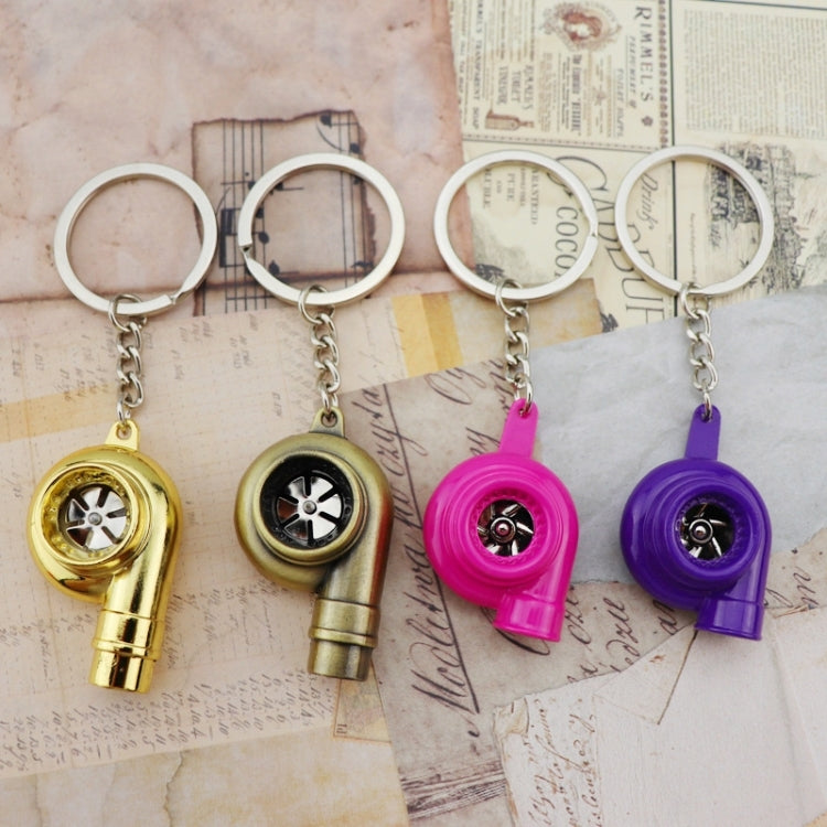 Car Tuning Accessories Turbo Keychain Decorative Pendant, Style: Large Black