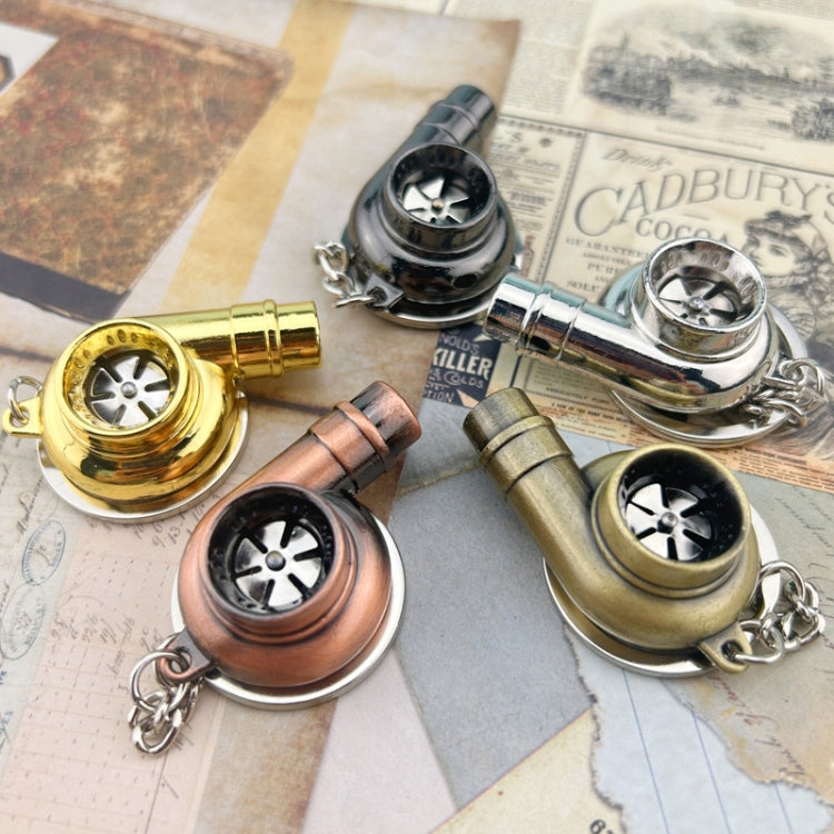 Car Tuning Accessories Turbo Keychain Decorative Pendant, Style: Large Black