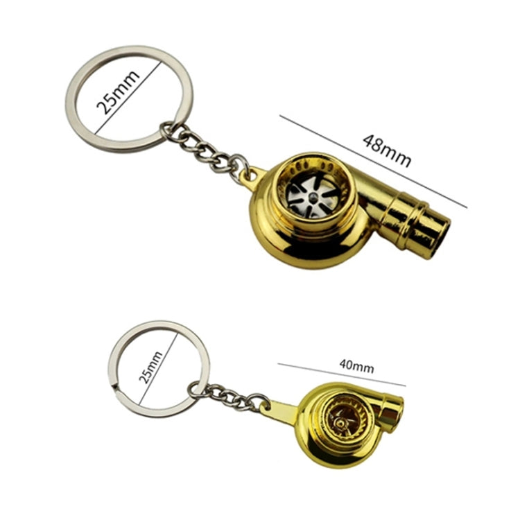 Car Tuning Accessories Turbo Keychain Decorative Pendant, Style: Large Black