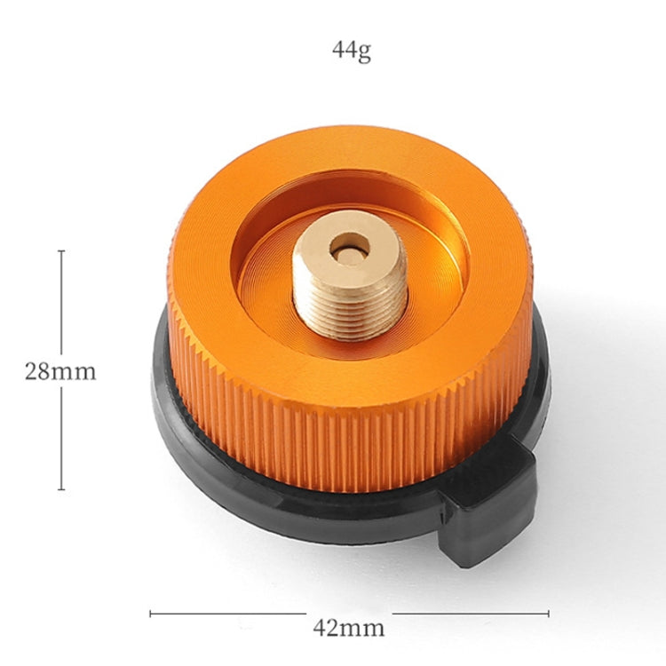 Outdoor Camping Gas Cylinder Adapter Stove Connector Closed Snap Gas Canister Converter, Color: Large Yellow