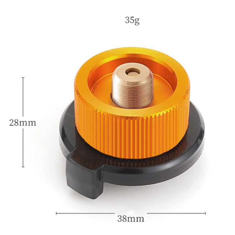 Outdoor Camping Gas Cylinder Adapter Stove Connector Closed Snap Gas Canister Converter, Color: Small Yellow