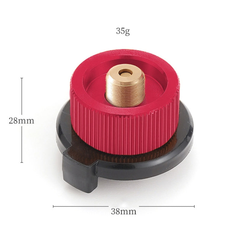 Outdoor Camping Gas Cylinder Adapter Stove Connector Closed Snap Gas Canister Converter, Color: Small Red