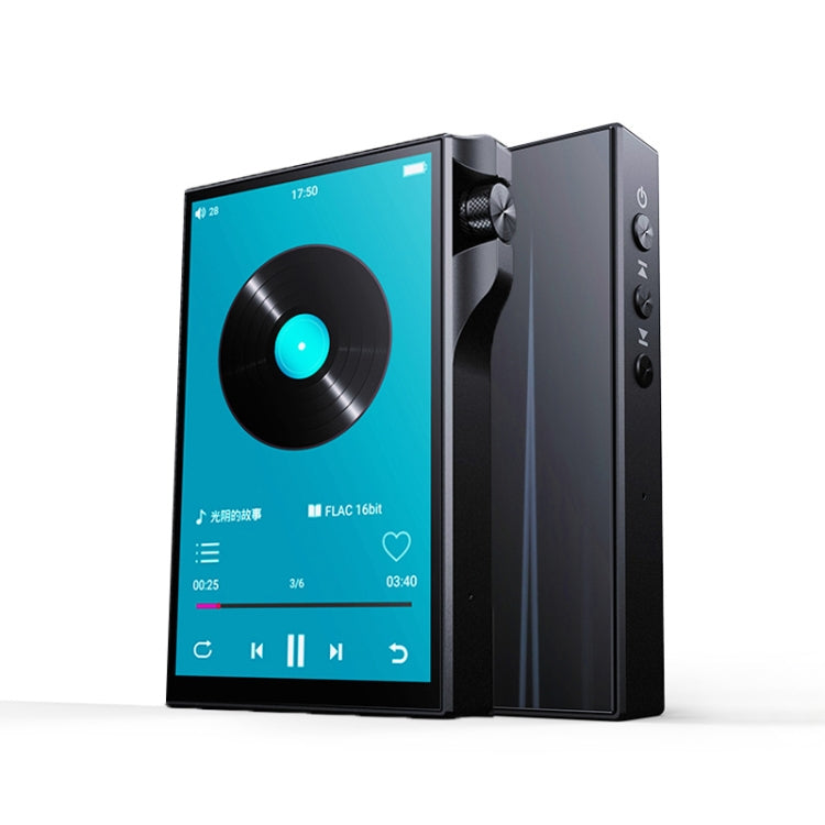 4.0 Inch Touch MP3 DSD Hard Resolution Mastering Grade Music Player, Memory: 16GB - Black