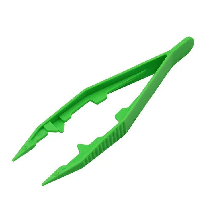 20pcs Plastic Tweezers Children DIY Accessories Tools - Random Color Delivery