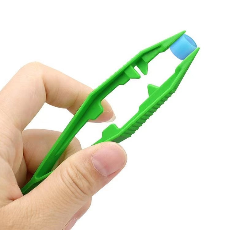 20pcs Plastic Tweezers Children DIY Accessories Tools - Random Color Delivery
