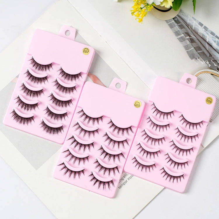 5pairs / Set Little Devil Natural Portable Single Cluster Manga Imitation Eyelashes, Model: 007