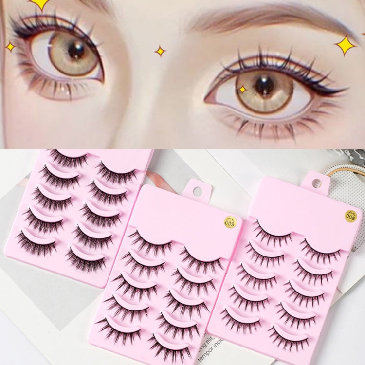 5pairs / Set Little Devil Natural Portable Single Cluster Manga Imitation Eyelashes, Model: 007