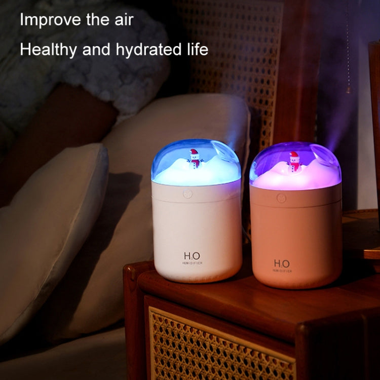 500ml Snowman Humidifier USB Desktop Large Capacity Colorful Ambient Light Air Humidifier