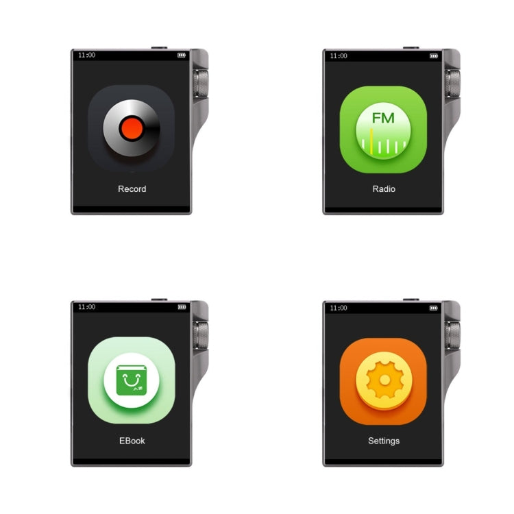 HiFi Lossless Music Player Mastering DSD256 Hard Decoding MP3, Memory: 32GB - Gray