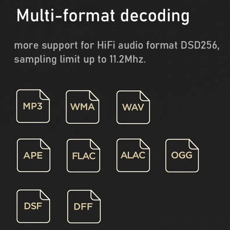 HiFi Lossless Music Player Mastering DSD256 Hard Decoding MP3, Memory: 32GB - Gray