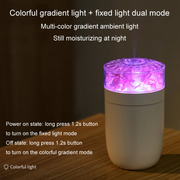 230ml Flower Air Humidifier USB Home Car Aroma Humidifier With Colorful Ambient Light