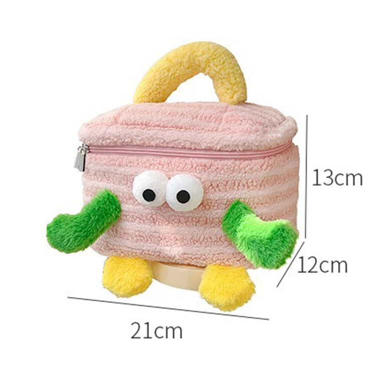 Cartoon Cute Plush Cosmetic Bag Large Capacity Travel Makeup Tools Handbag Storage Case