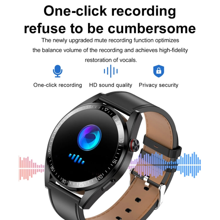 1.43 inch AMOLED Screen Smartwatch Heart Rate Blood Pressure Monitoring Bluetooth Talking Sports Watch, Color: Silver Orange Silicone Strap