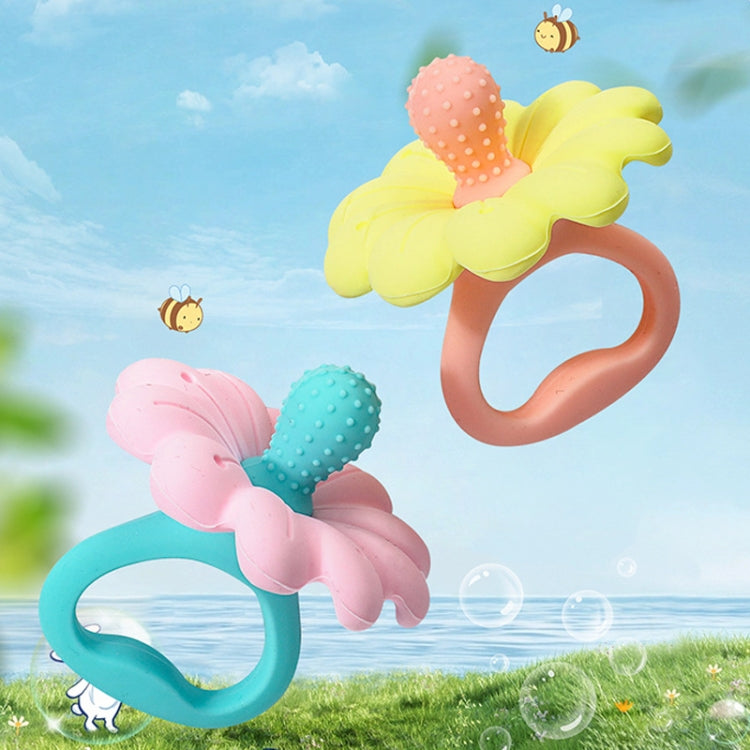 Flower Shaped Silicone Infant Teether Baby Soothing And Strengthening Boilable Teether