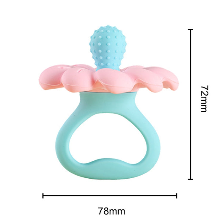 Flower Shaped Silicone Infant Teether Baby Soothing And Strengthening Boilable Teether