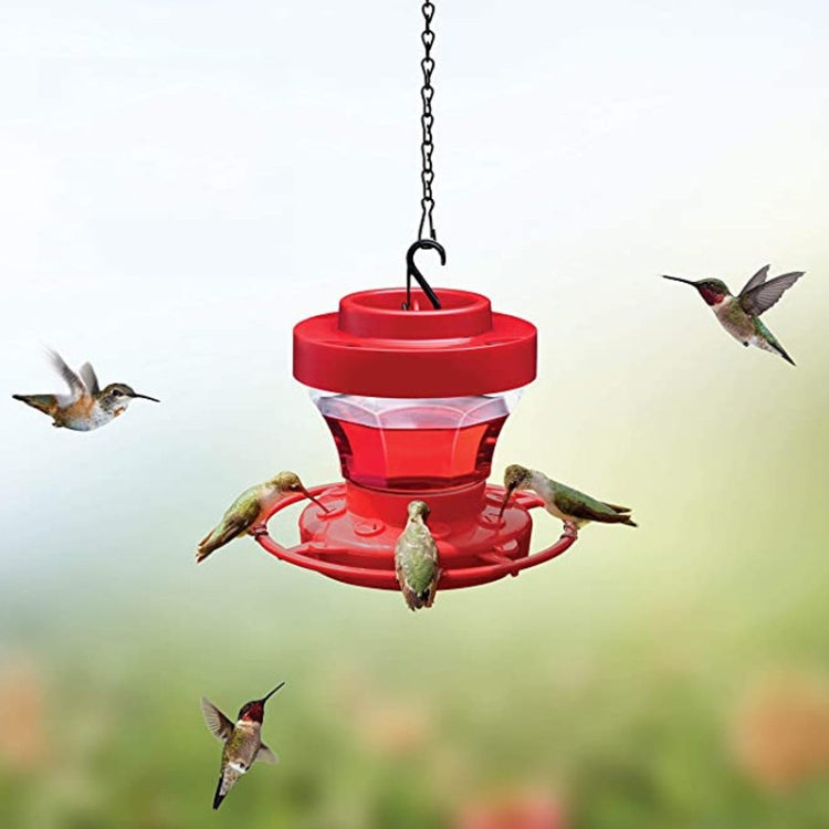 Outdoor Detachable Hanging Bird Feeder - Red