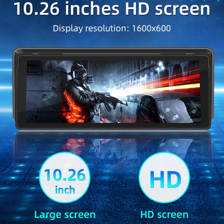 10.26 Inch Car Multimedia Display Supports Carplay/Android Auto Screen Mirroring - Display+ Camera