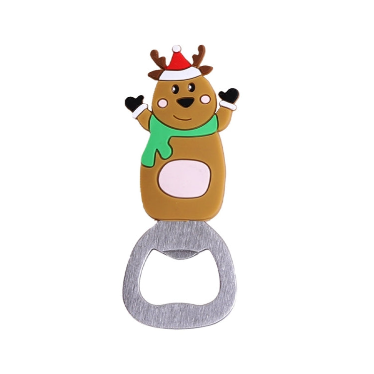Magnetic Cute Cartoon Stainless Steel Bottle Opener Refrigerator Sticker Decoration, Style: Bear