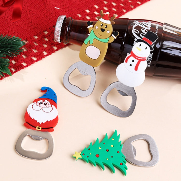 Magnetic Cute Cartoon Stainless Steel Bottle Opener Refrigerator Sticker Decoration, Style: Bear