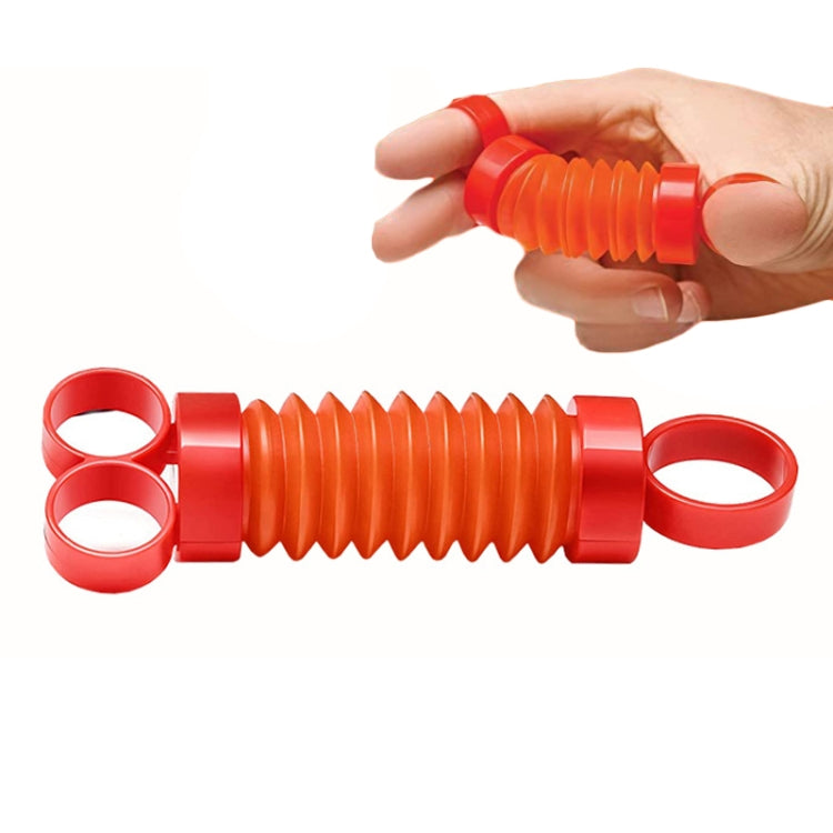 Finger Stretching Tube Finger Poppers Fidget Toy Decompression Toy - Orange