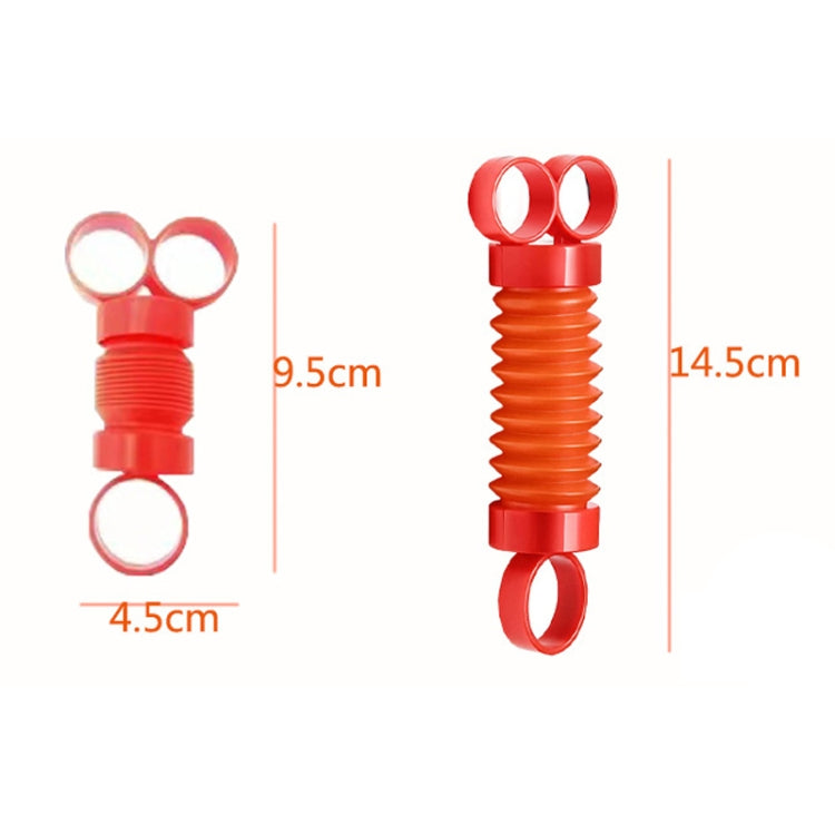 Finger Stretching Tube Finger Poppers Fidget Toy Decompression Toy - Orange