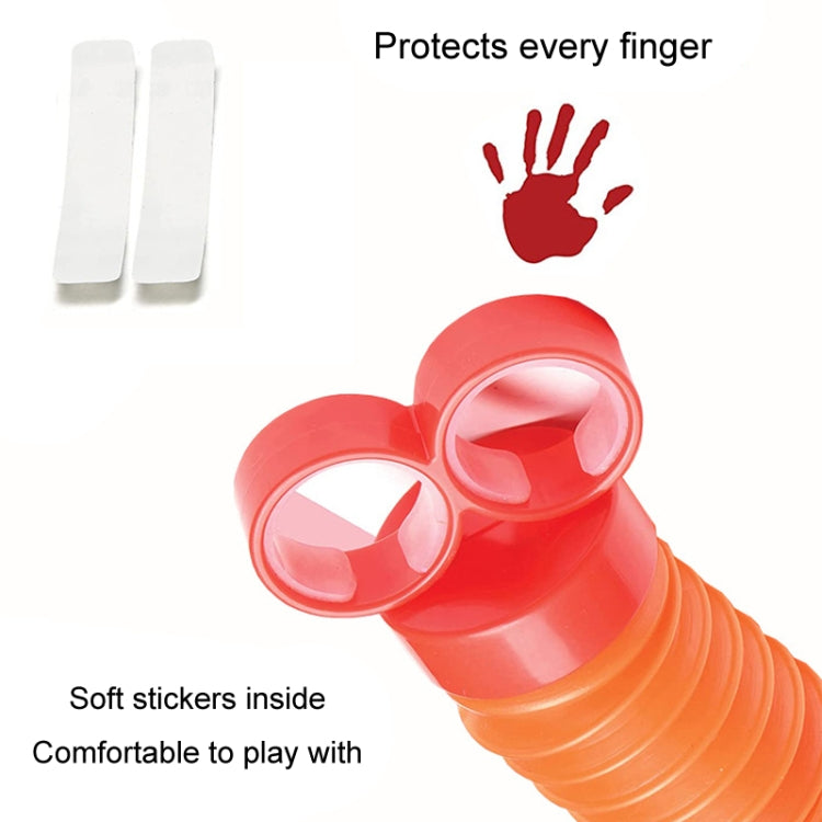 Finger Stretching Tube Finger Poppers Fidget Toy Decompression Toy - Orange