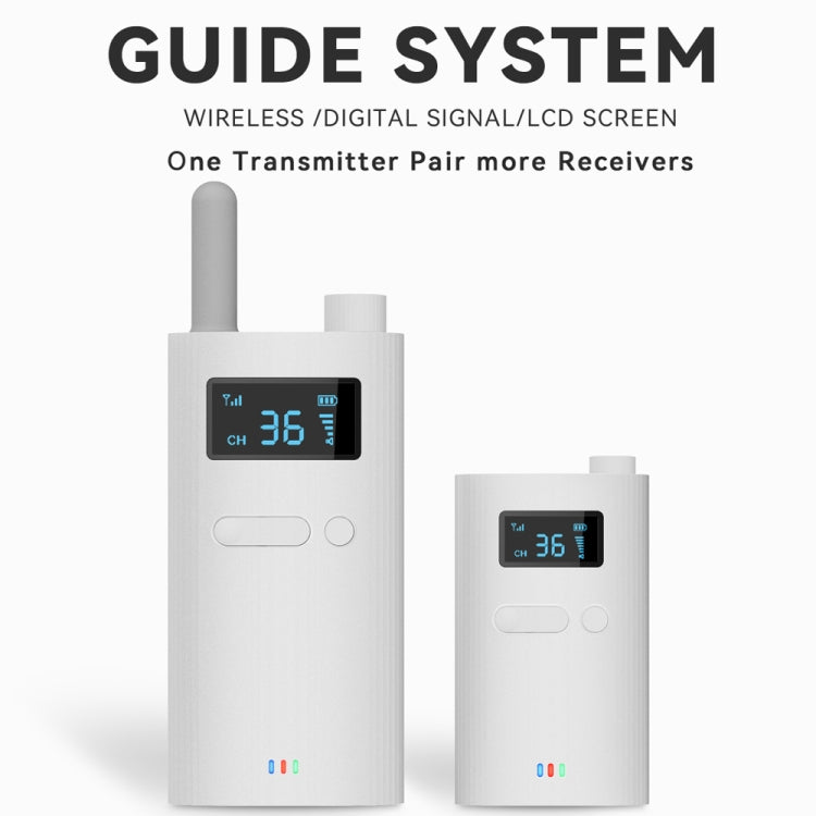 2.4G Wireless Office Conference Tour Guide Explainer One-way One-to-Many Explainer Microphone, Style: YWI22 Receiver