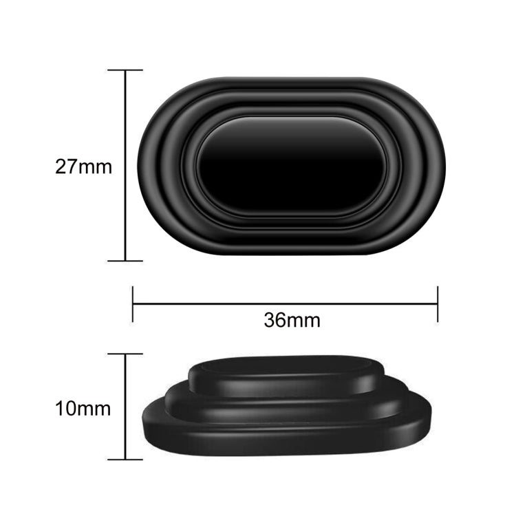 10pcs Car Door Shock-Absorbing Cushion Pad Enlarged Sound-Proof Silicone Pad - No Logo