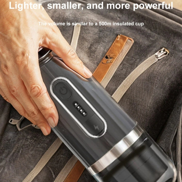 3 In 1 Automatic Wireless Italian Capsule Coffee Machine Portable Rechargeable Heating Coffee Maker - Black