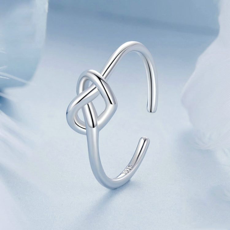 Women Heart-wrapped Adjustable Open Ring - BSR565-E