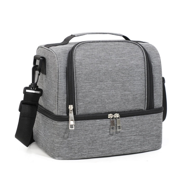 Double-Layer Outdoor Fresh Cooler Bag Mommy Bottle Bag Portable Lunch Insulated Bag