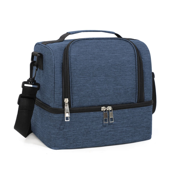 Double-Layer Outdoor Fresh Cooler Bag Mommy Bottle Bag Portable Lunch Insulated Bag