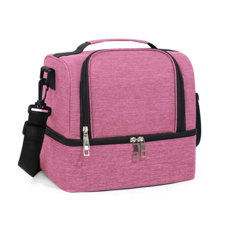 Double-Layer Outdoor Fresh Cooler Bag Mommy Bottle Bag Portable Lunch Insulated Bag