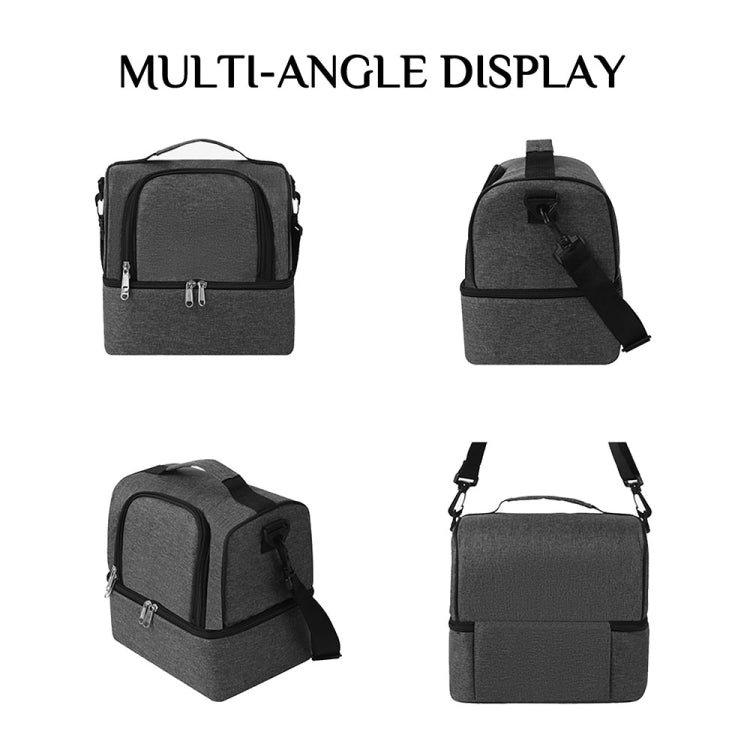 Double-Layer Outdoor Fresh Cooler Bag Mommy Bottle Bag Portable Lunch Insulated Bag