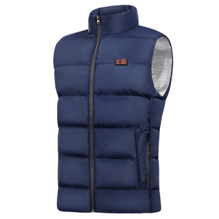 Dual Control Switch Smart USB Heating Down Vest, Size: XXXXL