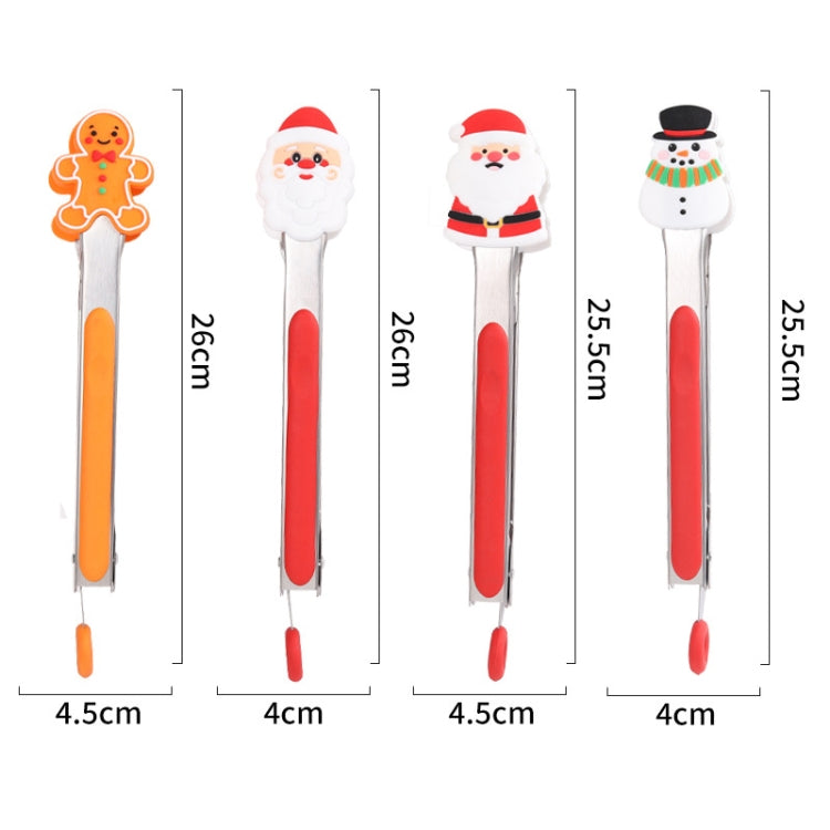 Stainless Steel 9 Inch Food Clip Christmas Multifunctional Non-Slip Barbecue Clamps
