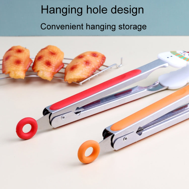 Stainless Steel 9 Inch Food Clip Christmas Multifunctional Non-Slip Barbecue Clamps